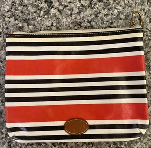 FOSSIL Cosmetic MakeUp Travel Bag -Modern - Red & Black - Picture 1 of 7