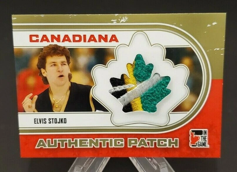 Parche auténtico dorado In The Game Canadiana 2011 #AP-03 Elvis Stojko/10 Foto 1 de 2