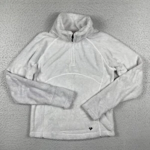 Obermeyer Pullover Girls XL White Furry Fleece Outdoors Youth School Travel - Picture 1 of 18
