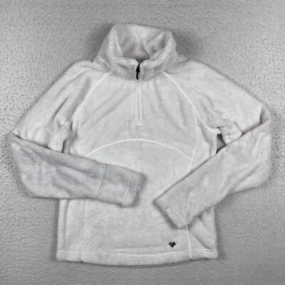 Obermeyer Pullover Girls XL White Furry Fleece Outdoors Youth School Travel - Image 1 of 4