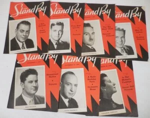 Stand By Magazine Prairie Farmer Radio Weekly WLS Chicago 1936 Sep-Dec Lot of 7 - Picture 1 of 9