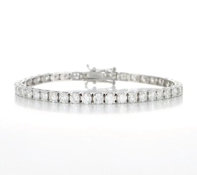 Bracciale tennis in oro 18kt. con diamanti - 8.40 ct. - Immagine 1 di 4