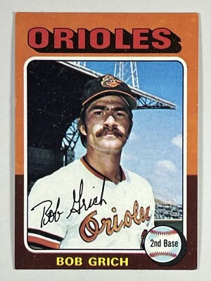 1975 Topps #225 Bobby Grich Baltimore Orioles - Image 1 of 3