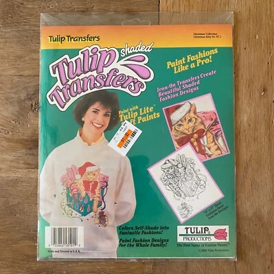 Винтажный 90-х тюльпан передачи железа на Рождественская коллекция Рождественский котенок NoST 1 - Изображение 1 из 4