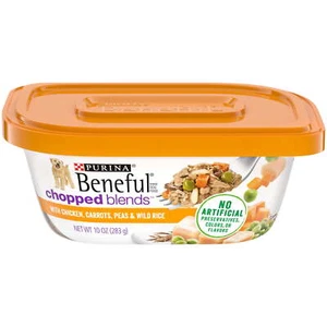 Purina Beneful Chopped Blends Wet Dog Food High Protein Real Soft Chicken - Picture 1 of 11