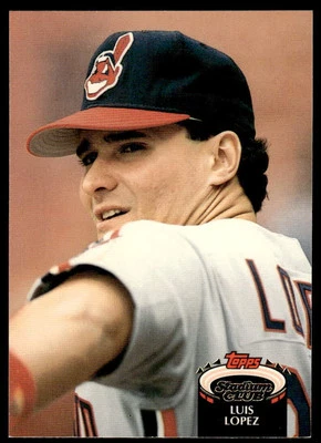 1992 Stadium Club #556 Luis Lopez Cleveland Indians Baseball - Image 1 of 2