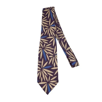 Corbata Polo Ralph Lauren Seda Corbata Flor Pétalos 57" Corta Hecha a Mano en EE. UU. Años 90 Foto 1 de 4