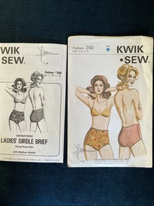 Faja de coser Kwik Brief 240 S M L XL patrón Misses lencería costura vintage - Imagen 1 de 3