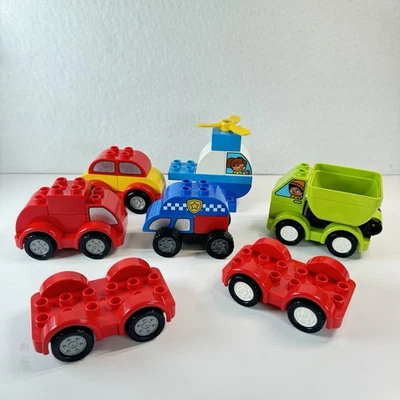 Lego Duplo Mixed Car Lot 27 Vehicle Bases Bodies Wheels Preschool - Image 1 of 4