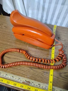 Rare Western Electric Bell Trimline Burnt Orange Touch Tone Desk Phone Head Rest - Zdjęcie 1 z 6