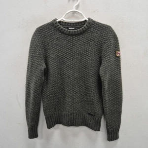Barbour Danby Anthracite Uk Union Jack Flag Lambswool Jumper Size Uk 10 Women's - Picture 1 of 8