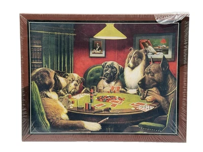 Rompecabezas Bits & Pieces Poker Dogs 550 piezas (18" X 24", 1998) - Nuevo sellado Foto 1 de 4
