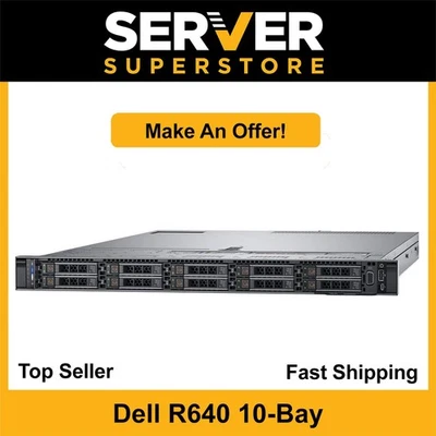 Dell PowerEdge R640 Server 2x Silver 4208 =16 Cores H330 32GB 2x NEW 240GB SSD - Image 1 of 4