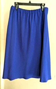 Carol Peretz - Blue Skirt Fully Lined SZ Medium Excellent Made in USA - Picture 1 of 4