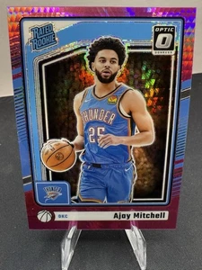 💥2024-25 Donruss Optic Ajay Mitchell Clasificado Novato Hyper Pink RC #274 Thunder - Imagen 1 de 2