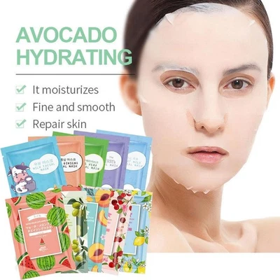 +Peach Sheet Face Masks Skincare Moisturizing Soothing Sheet Masks D7P3 - Image 1 of 4
