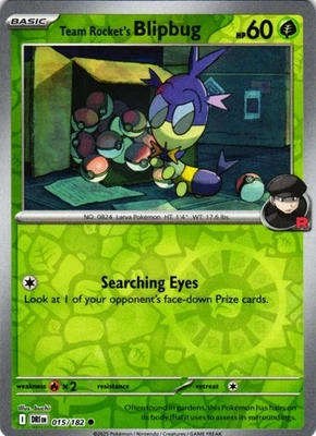 Team Rocket's Blipbug Reverse Holo Common SV10: Destined Rivals 015/182 NM - Image 1 of 2