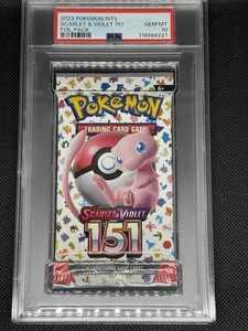 TCG Scarlet & Violet 151 Booster Pack Mew Art PSA 10 - Picture 1 of 2