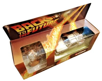 Corgi CC05501 Back To The Future Delorean Time Machine with Doc Brown Figure  - Image 1 of 4