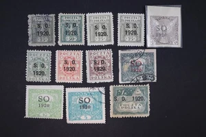 EAST SILESIA S.O. JUEGO DE 12 SELLOS VERPRINT 1920 - Imagen 1 de 2
