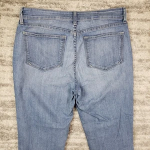 Pantalones de mezclilla NYDJ para mujer 10 tobillos tiro medio cónicos lavado azul medida 32x28 - Imagen 1 de 12