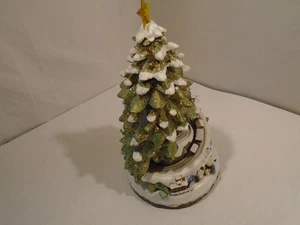 🌲Avon 2007 Iluminado 14" Musical Árbol de Navidad con Tren en Movimiento Santa - Imagen 1 de 7