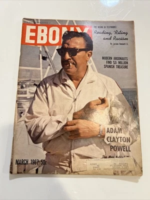 Ebony Magazine March 1967 - Adam Clayton Powell - Lew Alcindor UCLA Foto 1 de 4