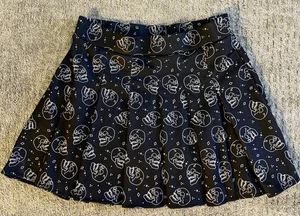 Spencers Skull Print Plissee Skater Rock schwarz Gothic Gothcore Halloween Gr. XL - Bild 1 von 8