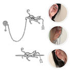  Alloy Ear Hanging Clip Miss Girls Cuff Sterling Climber Studs