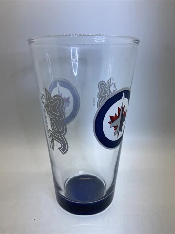 NHL Winnipeg Jets Logo Beer Pint Glass 6" Tall Cover