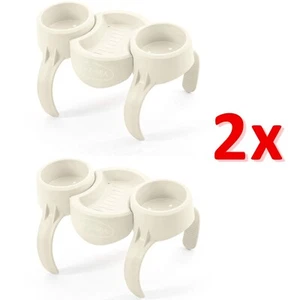 BESTWAY LAY Z SPA DRINK HOLDER CUP SNACK TRAY HOLDER HOT TUB FUN RELAX SET OF 2 - Picture 1 of 6