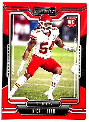 2021 Panini Playbook Football #165 Nick Bolton RC Rookie Kansas City Chiefs - Image 1 of 2