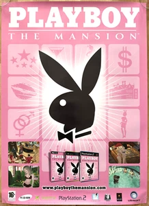 Playboy The Mansion RARE PS2 XBOX 59cm x 84cm Promotional Poster - Picture 1 of 1