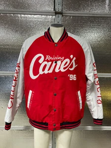 Raising Canes Bomber Jacket - Mens XL - Quilted Liner - Chicken Fingers - Picture 1 of 13