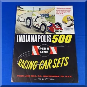 SET AUTO DA CORSA VINTAGE ANNI 60 PENN LINE INDIANAPOLIS 500 VOLANTINO - SPEDIZIONE GRATUITA - Foto 1 di 3