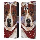 Official Mad Dog Art Gallery Dogs 2 Leather Book Case For Htc Phones 1