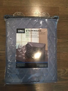 Our Table Quilted Stemware Storage Case in GREY bed bath beyond NWT - Picture 1 of 4