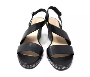 Cole Haan Women Ravenna High Heel Wedge Leather Sandal UK Size 5,6.5,8 - Picture 1 of 7
