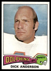 Topps Dick Anderson Miami Dolphins 1975 #440 - Imagen 1 de 2