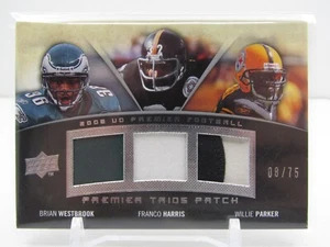 WESTBROOK/HARRIS/PARKER 2008 UPPER DECK PREMIER TRIPLE GAME WORN PATCHES! #08/75 - Picture 1 of 2