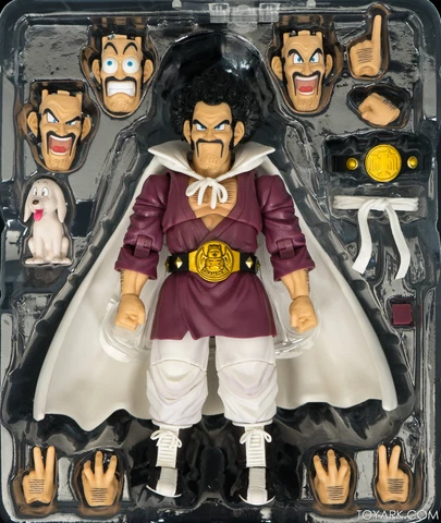 NEW SHF Anime Dragon Ball Z DBZ Mr.Satan Hercule Mark PVC Action Figure NO BOX Cover