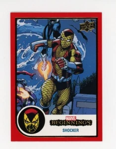 2022 Upper Deck Marvel Beginnings #39 Shocker Trading Card RED BORDER PARALLEL - Picture 1 of 1