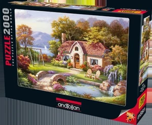 Anatolian Puzzle 2000 Piece - Stone Bridge Cottage - Sung Kim - Picture 1 of 1