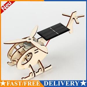Zum Selbermachen Solarflugzeug wissenschaftliches Spielzeug Montage Holzpuzzle Spielzeug Geschenk für Kinder