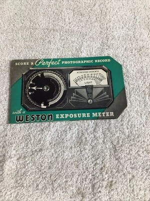Medidor de exposición Weston manual de instrucciones cir. C-3-A. Foto 1 de 4