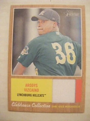 ARODYS VIZCAINO MARINERS 2011 Topps Heritage Minors RELIC baseball card #CCR-AZ - Image 1 of 2