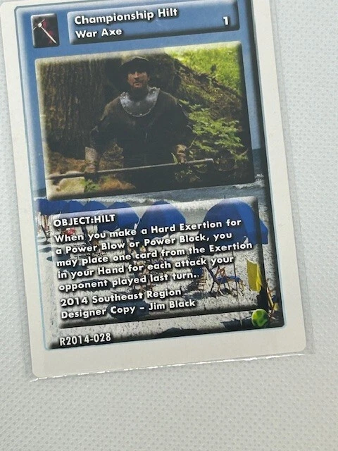 Championship Hilt   WAR AXE    Highlander CCG TCG   2nd Edition - Image 1 of 1