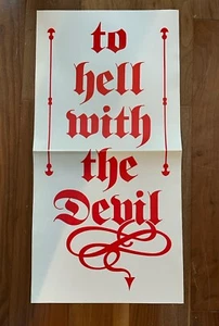 Stryper - 'To Hell with the Devil' Original Promo Poster 12 x 24 RARE! - Picture 1 of 1