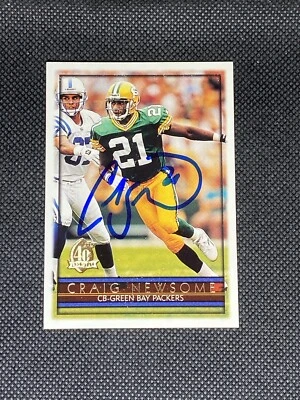 Craig Newsome Green Bay Packers SB XXXI 1996 Topps Signed Auto Card #31 COA - Image 1 of 3