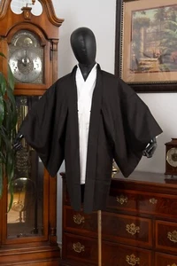 DEAR VANILLA JAPANESE HAORI JACKET MEN'S KIMONO AUTHENTIC JAPAN GENUINE VINTAGE - Picture 1 of 10